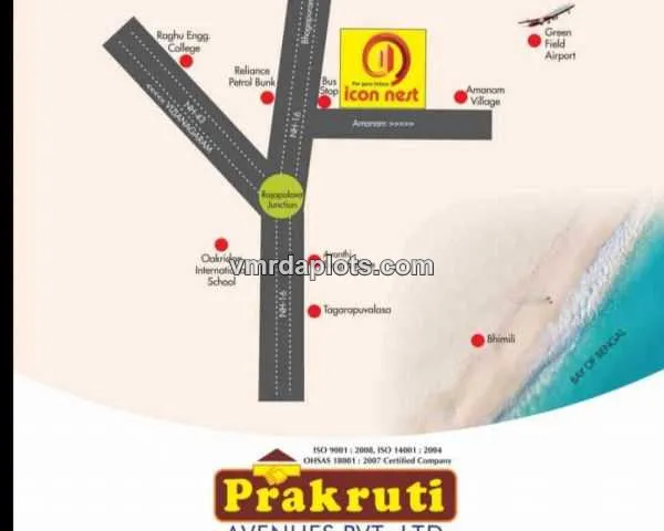 PLOTS IN RAVADA BHOGAPURAM ,VMRDA PLOTS IN RAVADA, - BHOGAPURAM - image 5