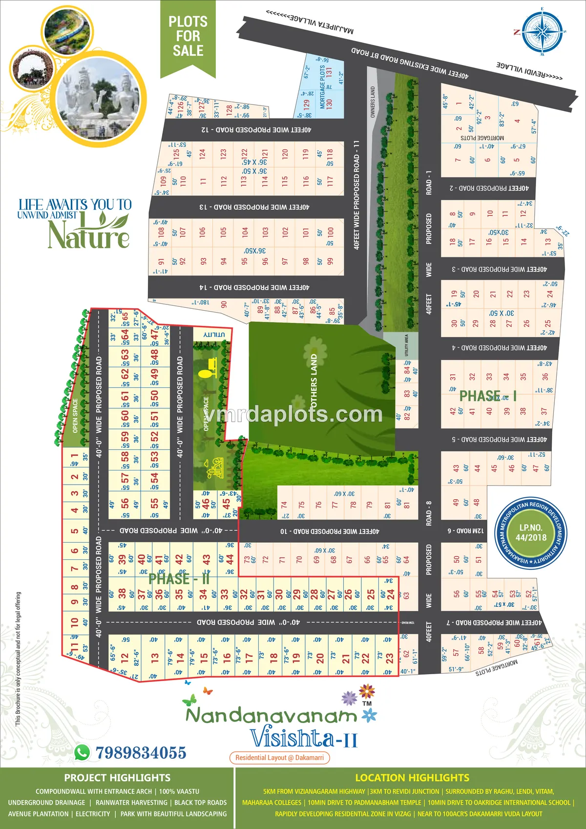 VUDA PLOTS TAGARAPUVALASA DAKAMARRI - TAGARAPUVALASA, VISAKHAPATNAM